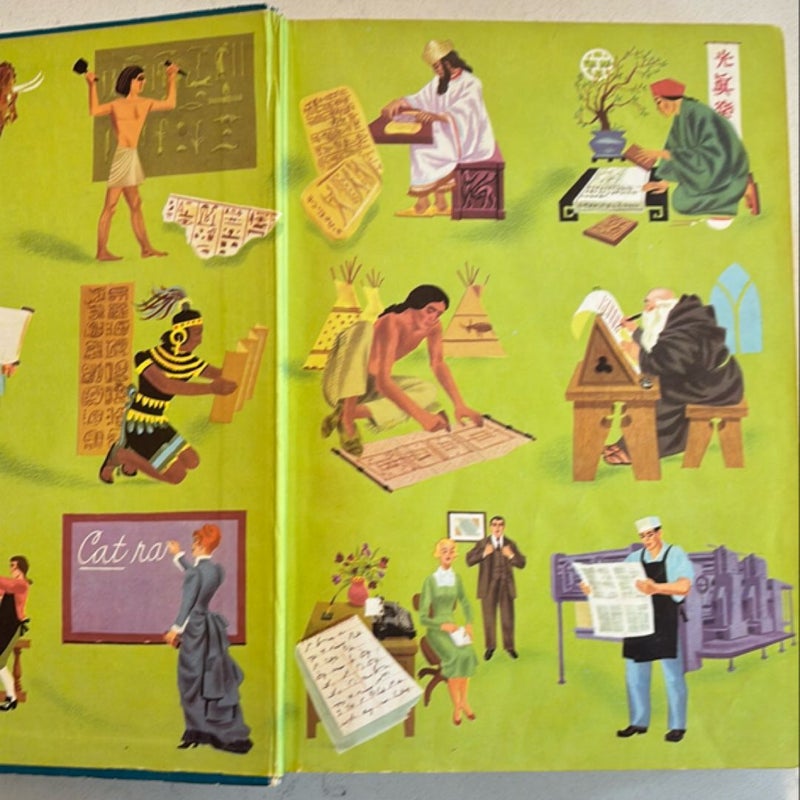 Vintage Illustrated Golden Dictionary for Young Readers