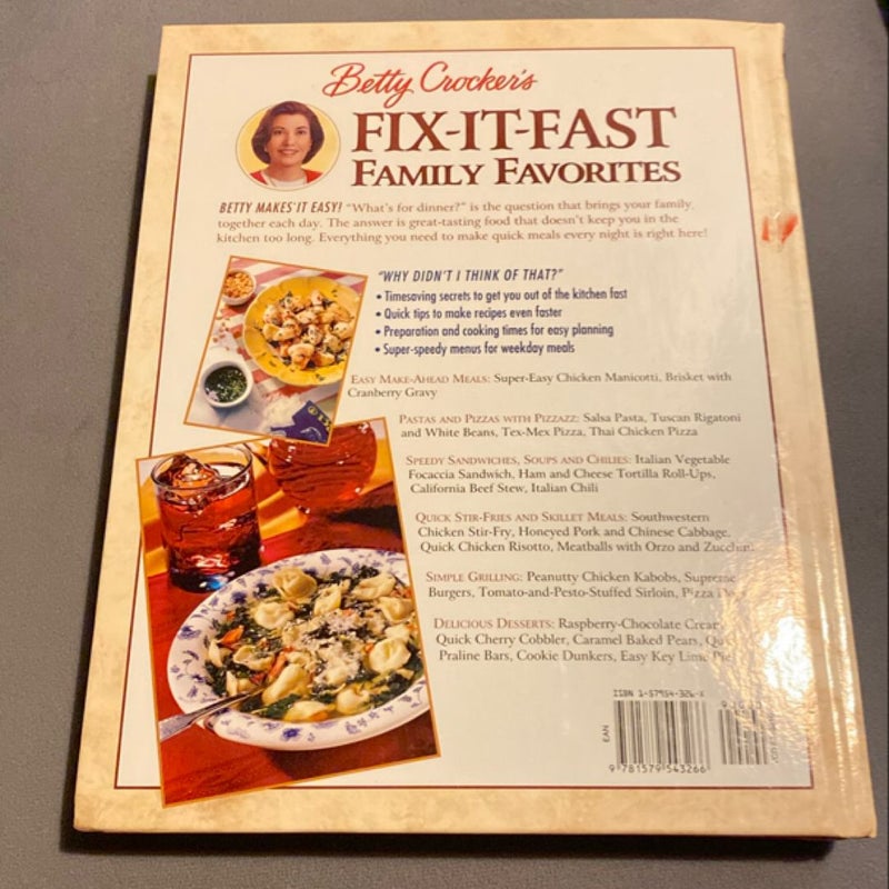 Betty Crocker's Fix-It-Fast Family Favorites