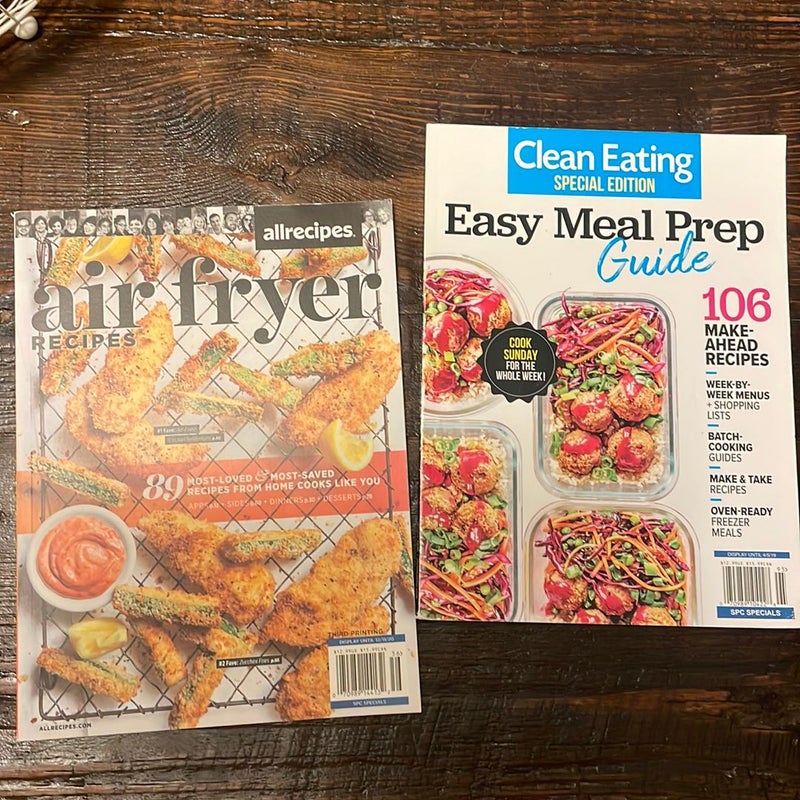 Air fryer/Clean Eating recipe books