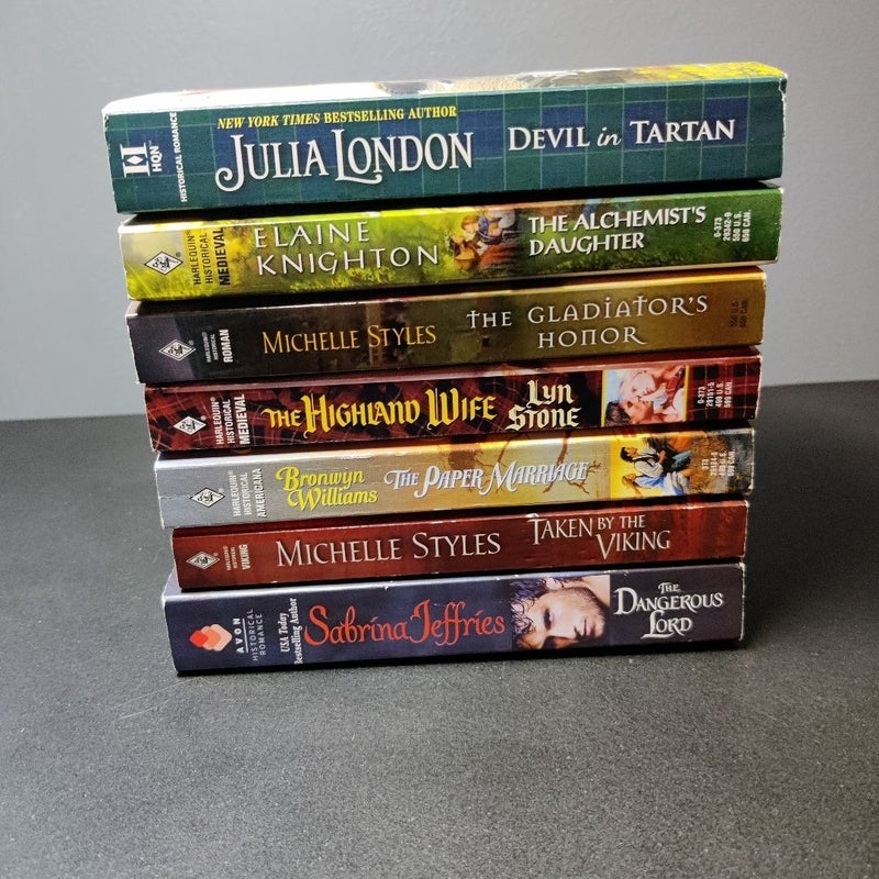 Historical romance book bundle 