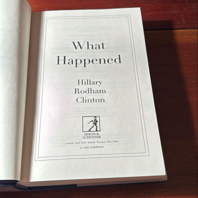 What Happened (1st UK printing)