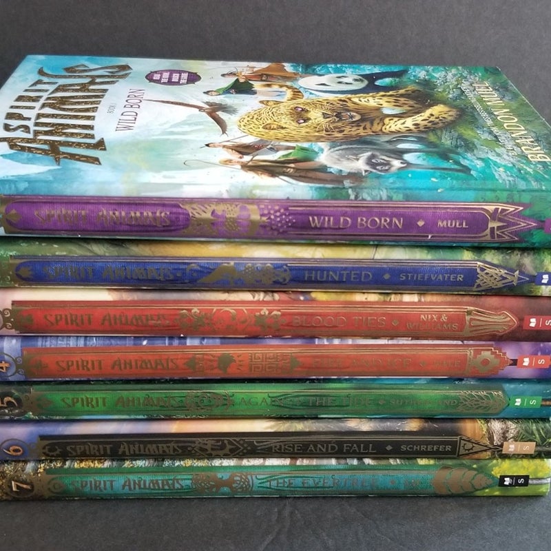 SET #1-7 SPIRIT ANIMALS BOOK LOT SERIES HARDCOVER 2013, 1ST EDITION, MINT COND.