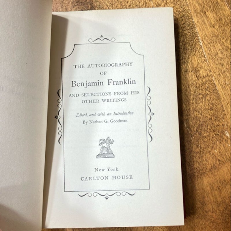 The Autobiography of Benjamin Franklin