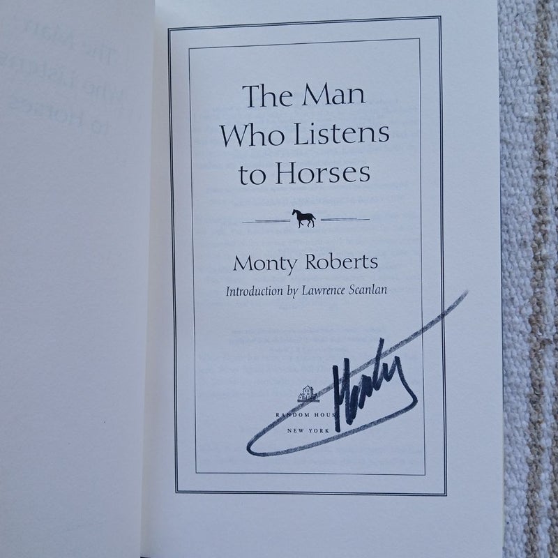 The Man Who Listens to Horses -Signed