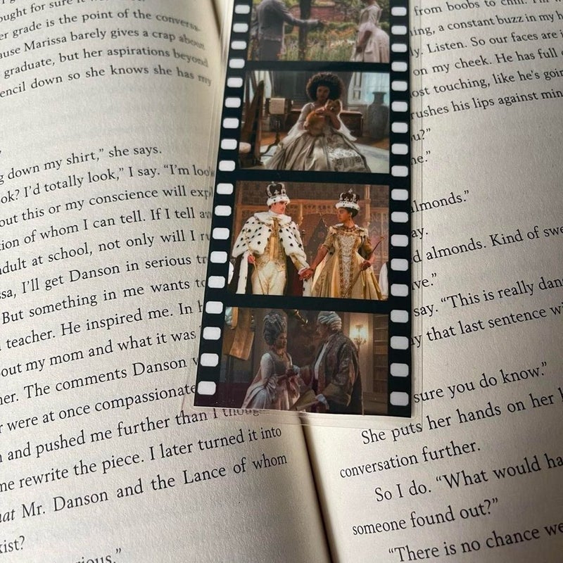 Queen Charlotte film strip bookmark 