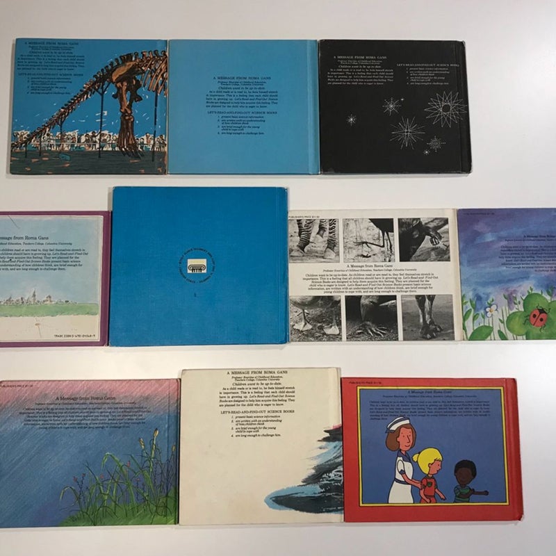 Lot of 10 Vintage Children’s Books - Let's Read and Find out Science Books