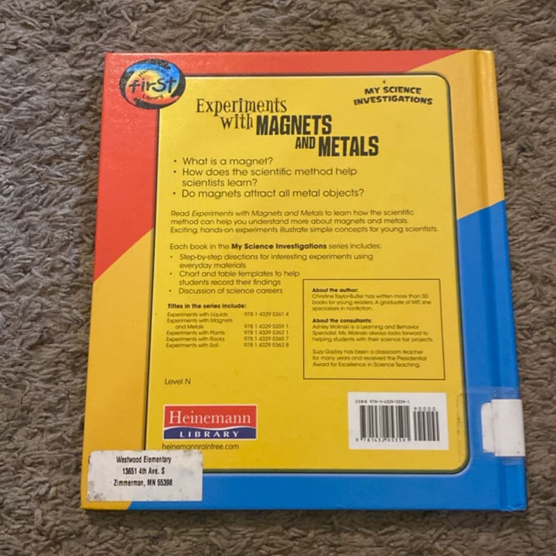 Experiments with Magnets and Metals by Christine Taylor-Butler