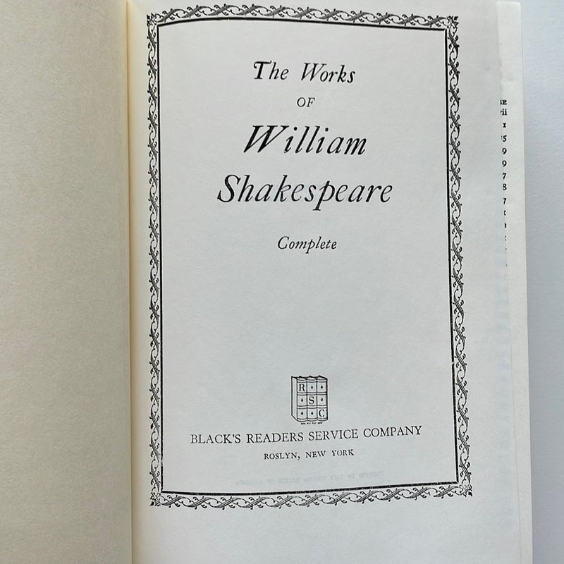 The Works of William Shakespeare 