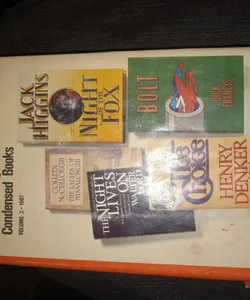 The Readers Digest Condensed Books VOLUME 3 1987