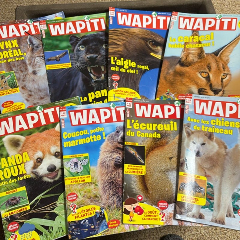 Wapiti Magazine Lot 9 French kids 