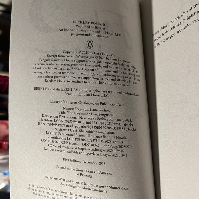 The Fake Mate Signed special edition and Signed Fairyloot edition combo
