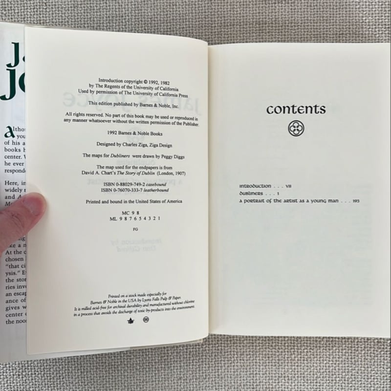 Dubliners ; A Portrait of the Artist as a Young Man