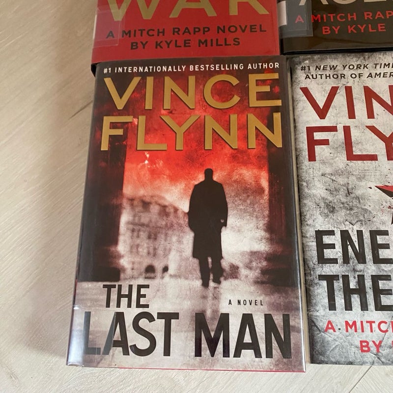 Lot Of Four (4) Vince Flynn Hardcover ExLibrary Books - 1st Edition - Mich Rapp