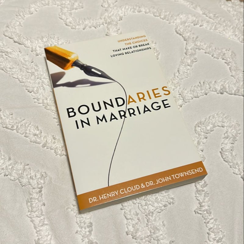 Boundaries in Marriage