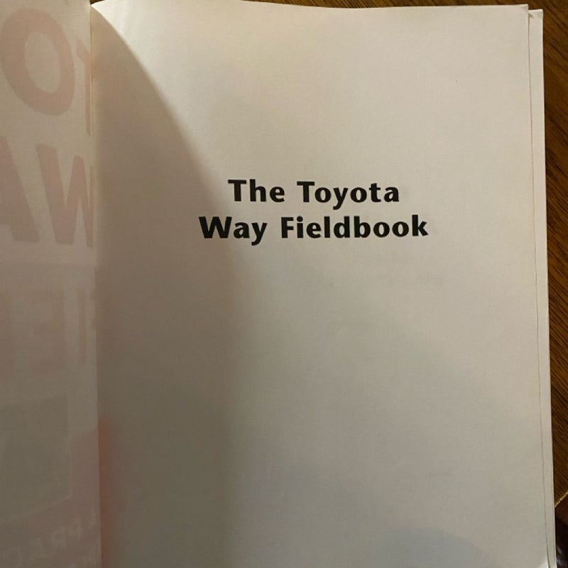 The Toyota Way Fieldbook