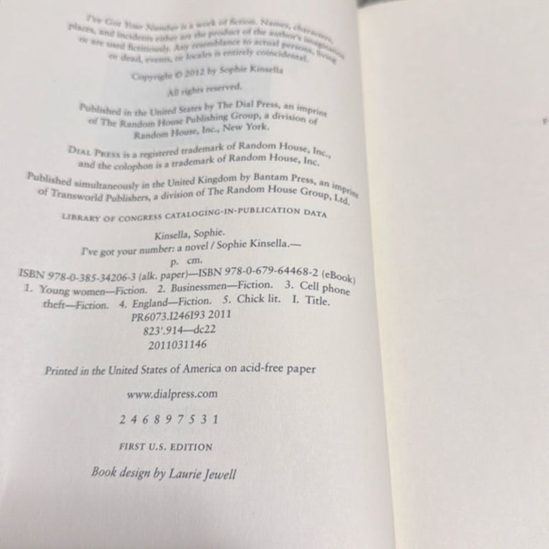 I've Got Your Number First Edition