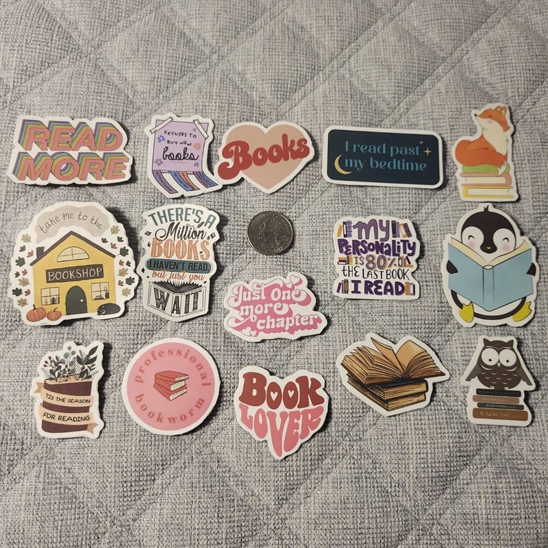 Book themed magnets 15 pack!