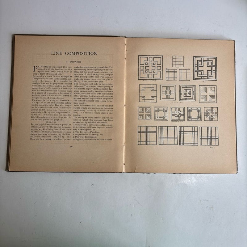 COMPOSITION by  Arthur W Dow, 1902 4th Edition,  Pratt Institute Art instructor