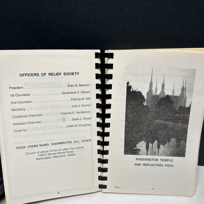 Favorite Recipes CookBook Church Of Jesus Christ Of LDS 1977 Rock Creek Ward