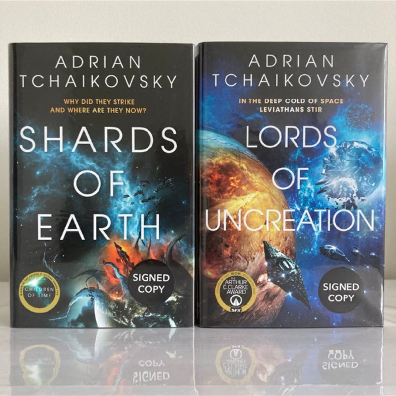 Shards of Earth & Lords of Uncreation Goldsboro SIGNED NUMBERED First Editions