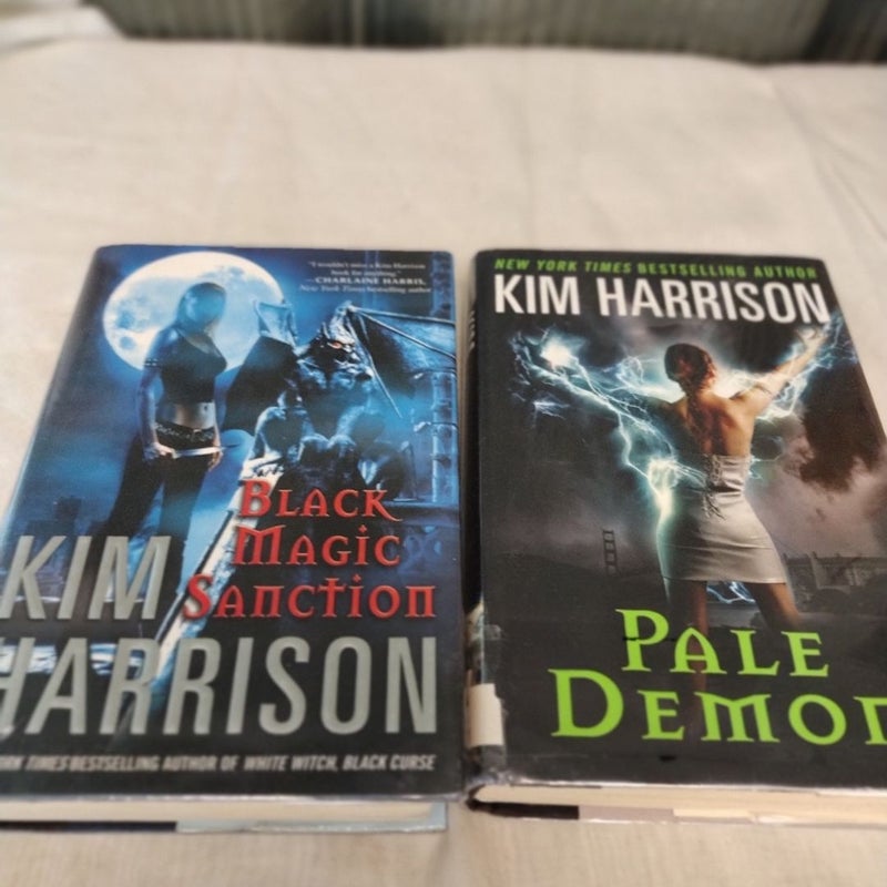 Kim Harris Collection Black Magic Sanction and  Pale Demon  First Edition 