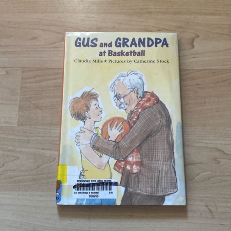 Gus and Grandpa at Basketball