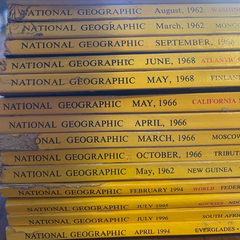 60s National Geographic Collection Few 90s