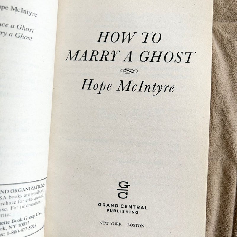 How to Marry a Ghost