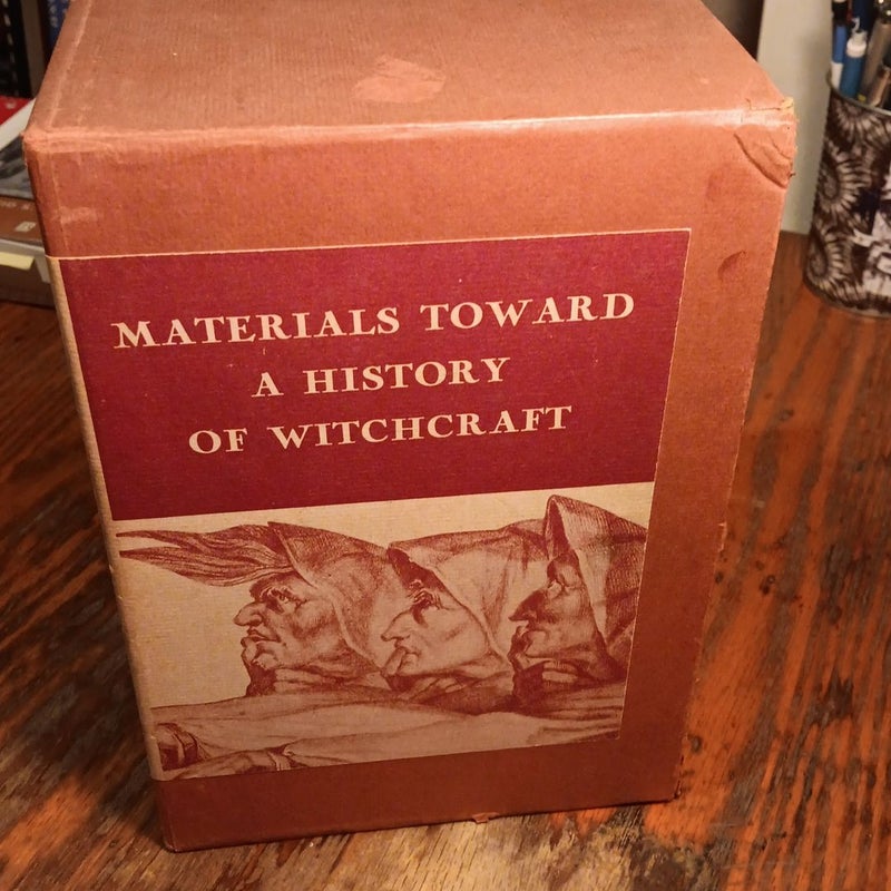 Materials Toward A History of Witchcraft 3 Volume set in slip box 1957