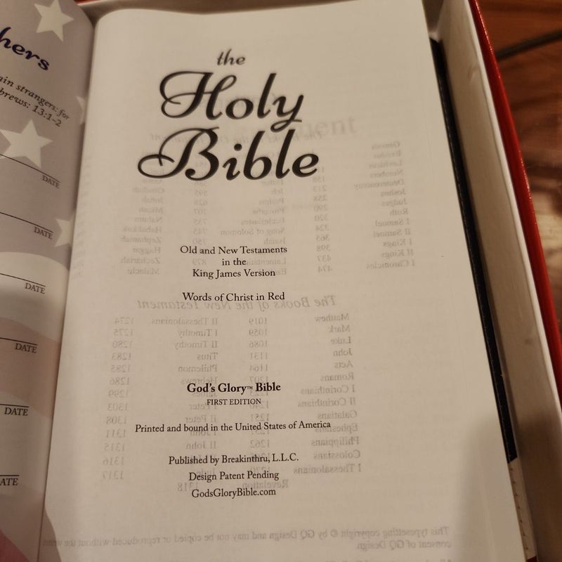 Gods Glory Bible First Edition COA NIB