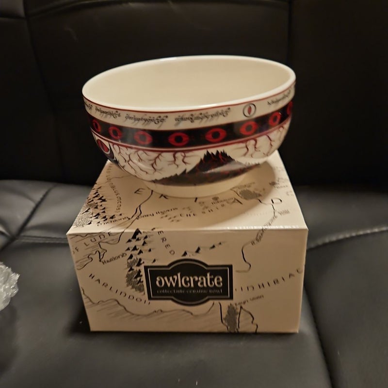 Lord of the rings owlcrate exclusive limited edition bowl