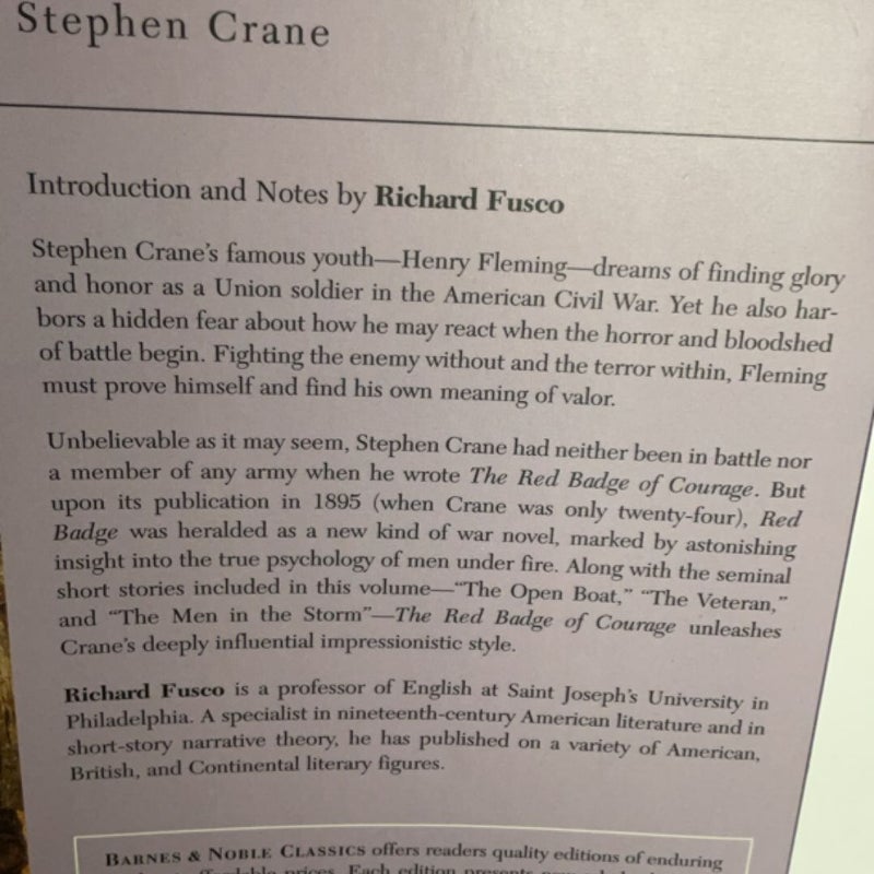 The Red Badge of Courage and Selected Short Fiction
