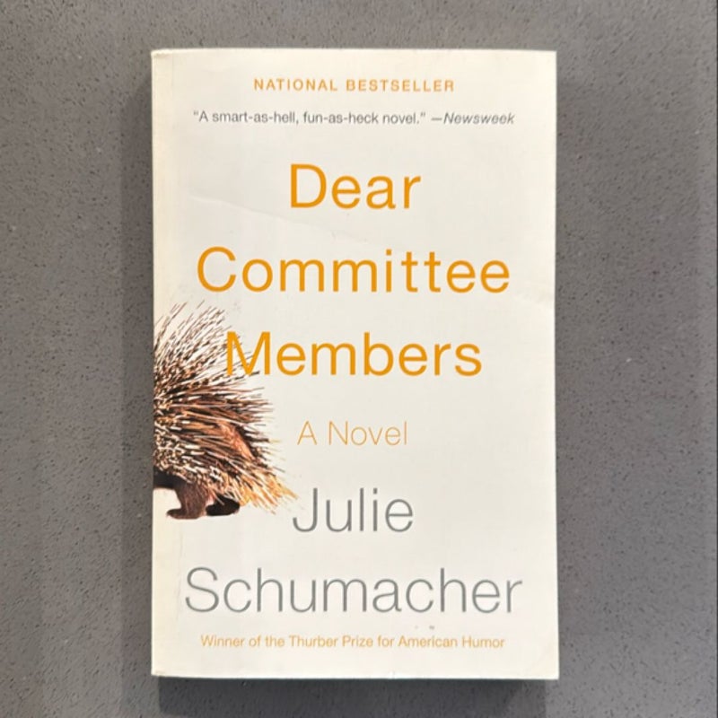 Dear Committee Members