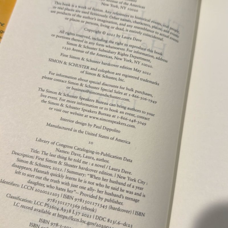 The Last Thing He Told Me