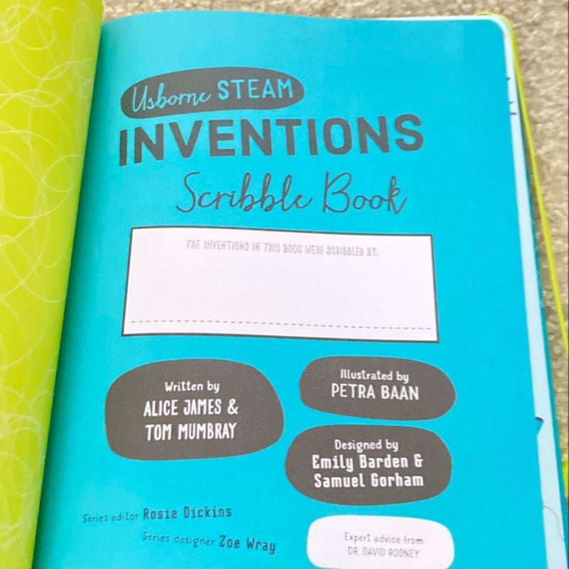 Usborne Steam Inventions Scribble Book