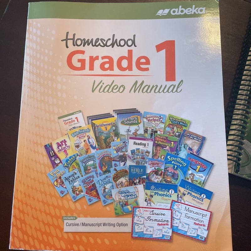 abeka 1st Grade teacher key/ video manual  arithmetic test & speed drill workbook