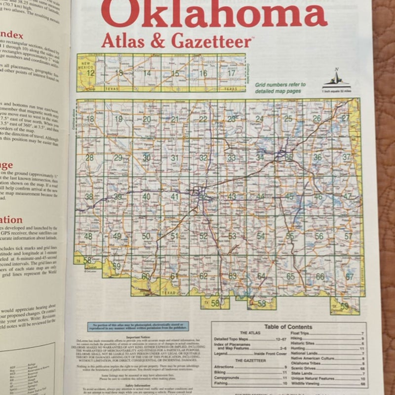 Oklahoma Atlas and Gazetteer