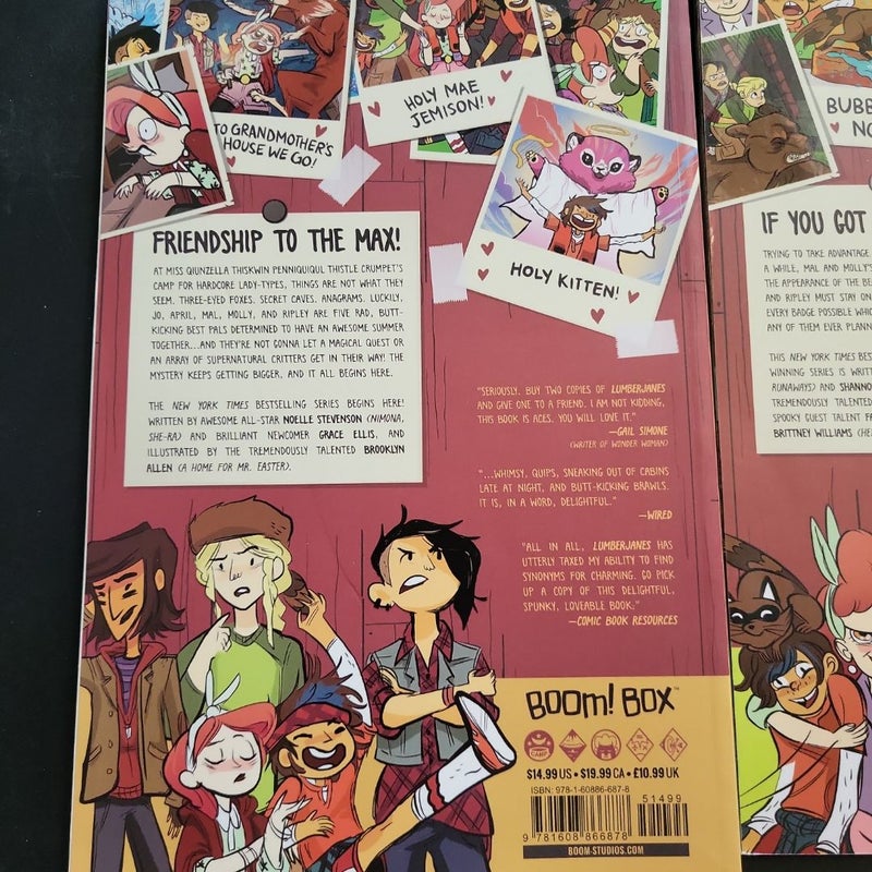 Lumberjanes Volumes 1 and 3