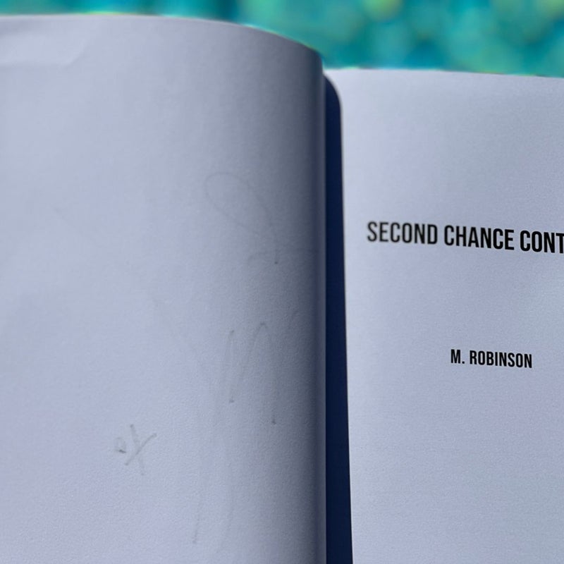 SIGNED by hand Special Edition SECOND CHANCE CONTRACT 