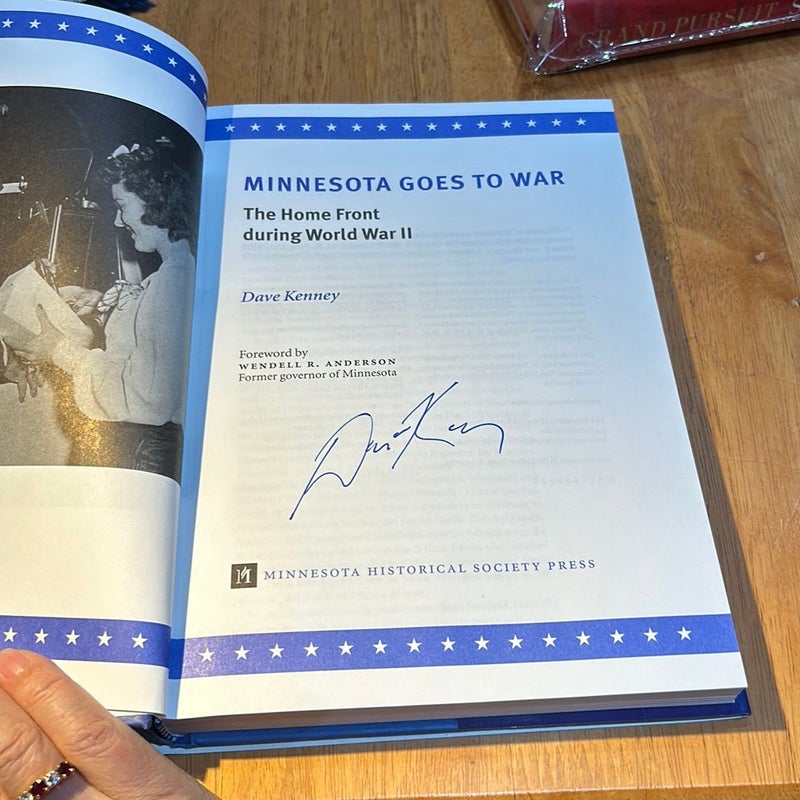 Signed 1st Ed /1st * Minnesota Goes to War