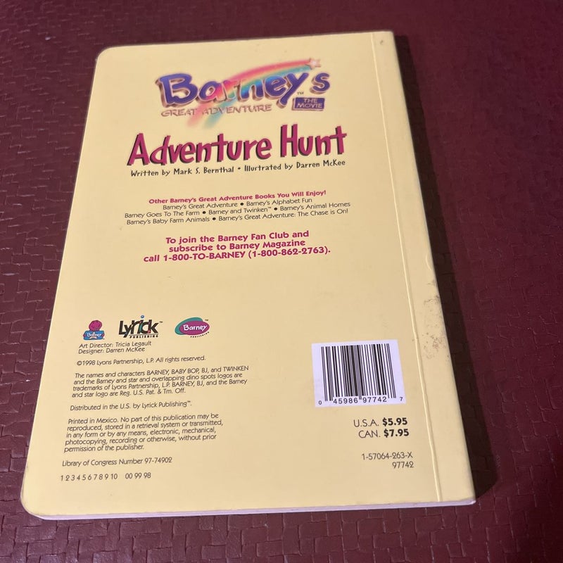 Barney’s Great Adventure Hunt