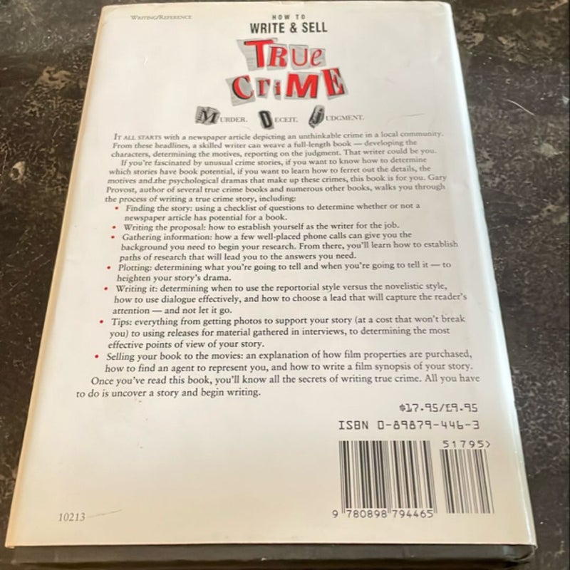 How to Write & Sell True Crime