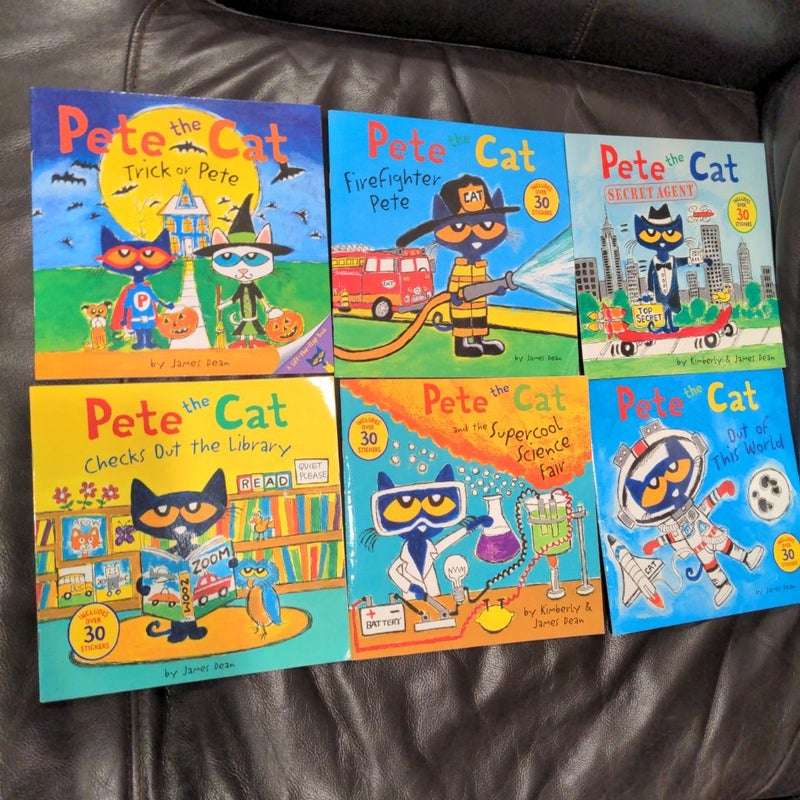 Pete the Cat: lot of 6 books