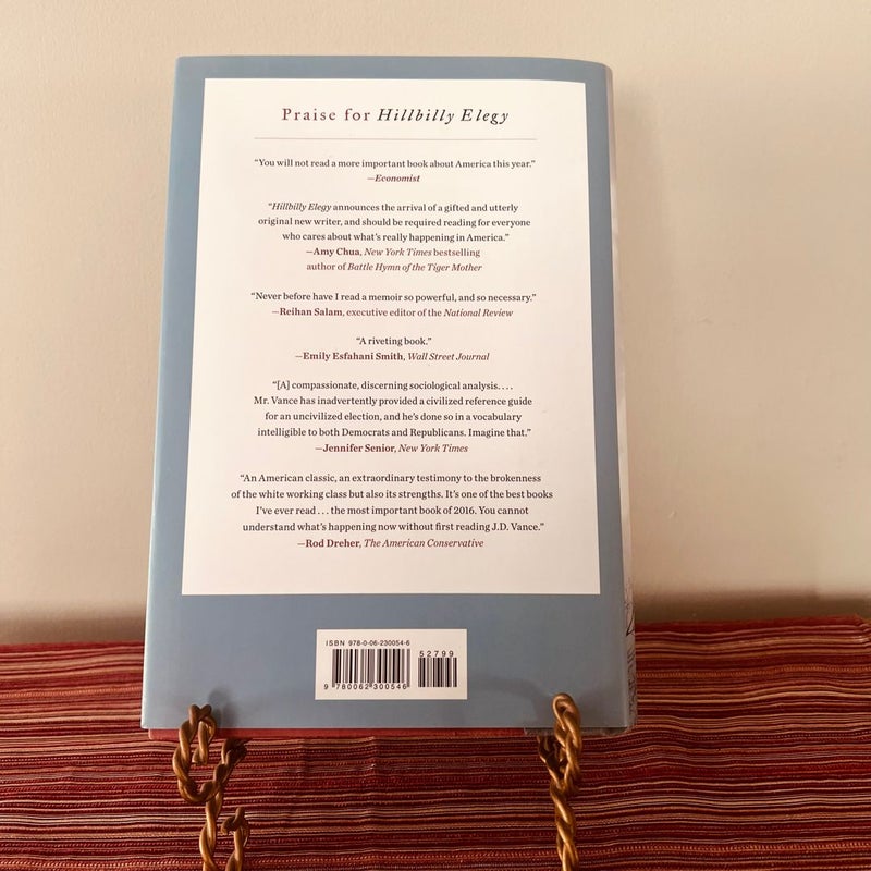 First Edition Hillbilly Elegy