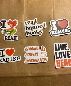 Add on Book stickers