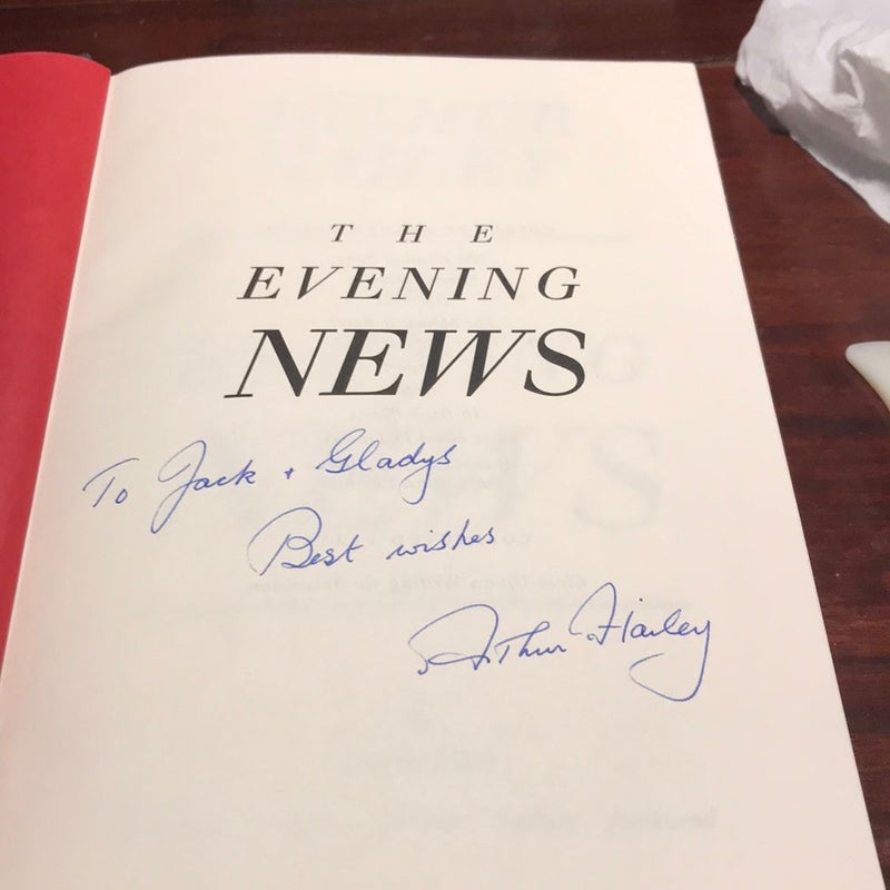 1st edition , inscribed , signed * The Evening News