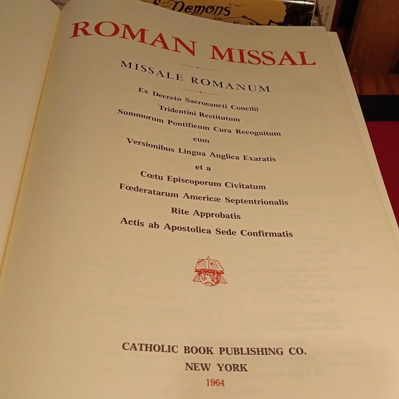 ROMAN MISSAL/MISSALE ROMANUM Alter 1964