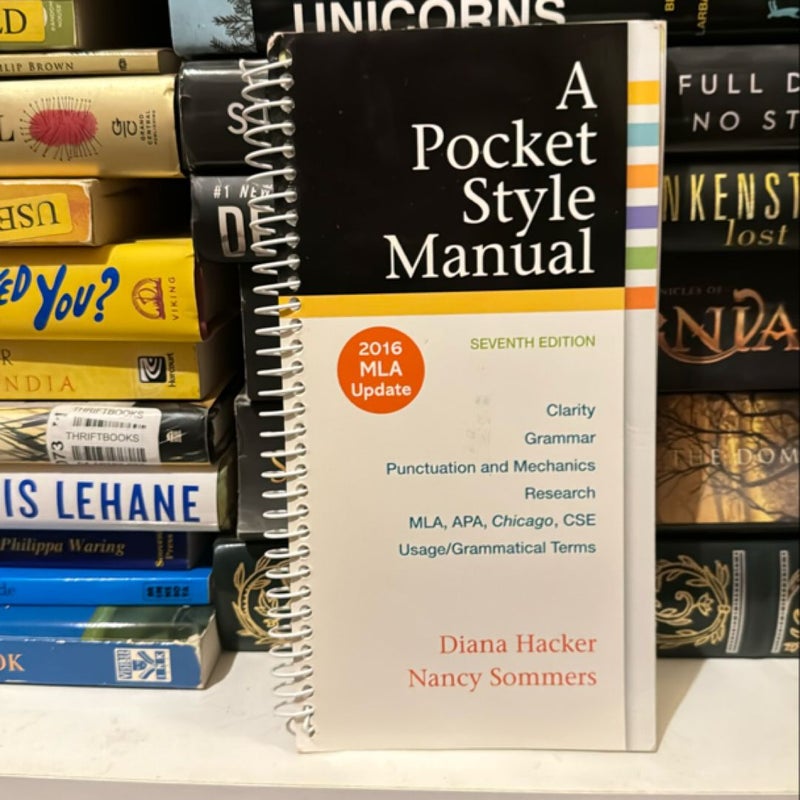 A Pocket Style Manual, 2016 MLA Update Edition