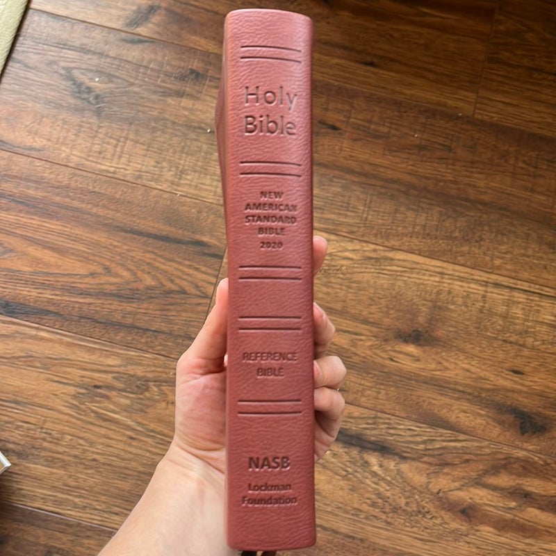 NASB 2020 Reference Bible, Maroon, Leathertex