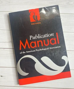 Publication Manual of the American Psychological Association